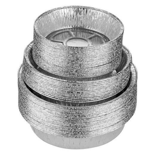 Thickened rice bowl for air fryer, tinfoil plate, household barbecue bowl, tinfoil bowl, high temperature resistant baking oil-absorbing grease-proof paper, 6 inches, 3-3.5 liters, universal, 10 pieces