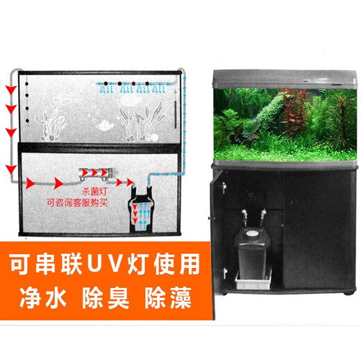 Jiabao Fischtankfilter Barrel externe Filter Wasserpumpen -Gras -Tankfiltrationsausrüstung externe Aquariumfilter Barrel 838 Filtermaterial Version