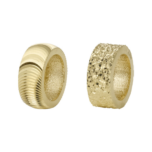 Library selected 18K gold crushed ice cat eye flashing Passepartout running ring pendant simple fashion versatile fresh age reduction ins cat eye - light gold customized