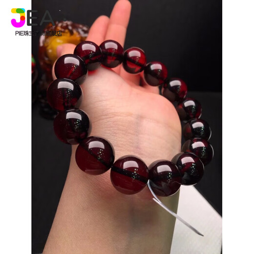 Jea.Pie boutique 2025 new blood amber bracelet amber hand beads rosary beads for men and women red amber beeswax old blood amber hand beads 20MM 12 pieces