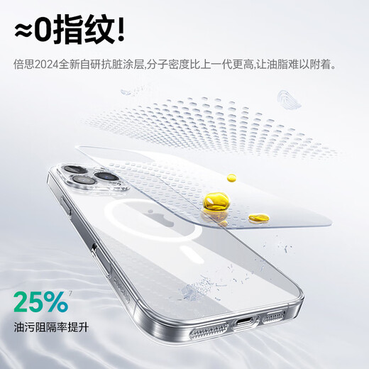 Beisi [really not yellowing 丨ice-transmissive heat dissipation] suitable for iPhone 16pro mobile phone case Apple 16pro protective case Magsafe magnetic charging ultra-thin anti-fall lens full package