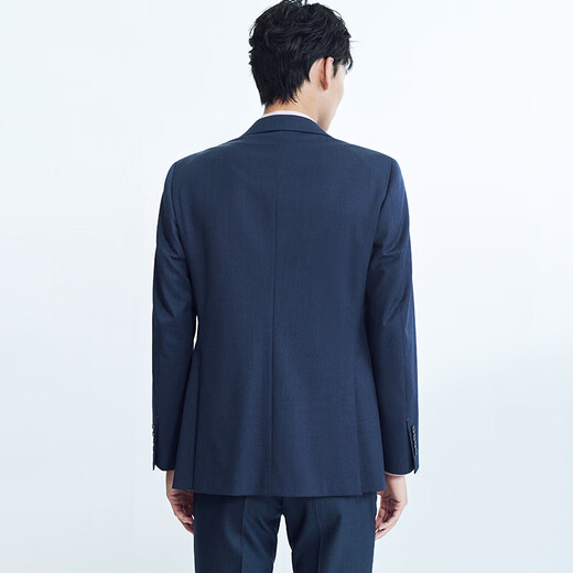 Anniversary Bird Suit Men's Preferred Spring New Mercerized Wool Formal Suit and Pants Suit Denim Blue Solid Color 44 A(165/88) /Please note waist or trousers