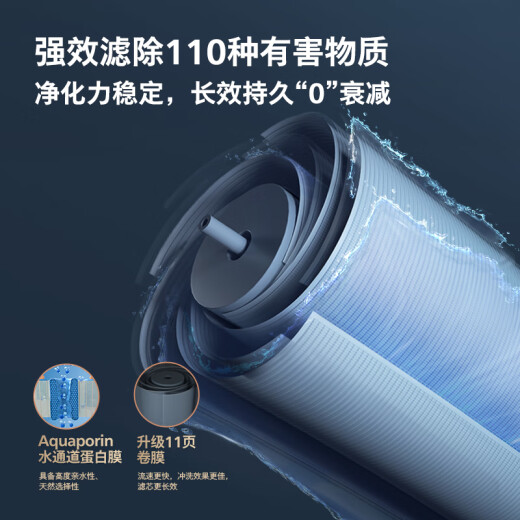 PHILIPS飞利浦净水器7007直饮机家用直饮900G反渗透厨下大通量台式净水机1200G纯水机7027管线机饮水套装 净水器900G+4824UV管线机
