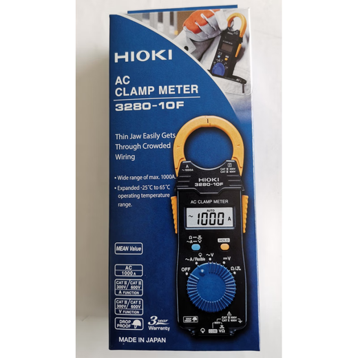 日置（HIOKI）日置万用表数显便携高精度钳形电流表3280-10F 3244-60 表笔L9208