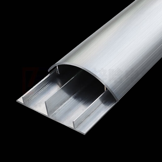 劳瑞  PVC线槽 铝合金加厚带胶明装耐踩防踩地面压线槽走线槽电缆电线保护套管 4号 可装4根网线 