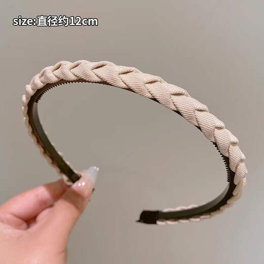 Hair bundle headband for women 2025 new face wash special hair pressure headband high-end toothed anti-slip broken hair clip headband black twist hairband anti-slip and does not strangle hair