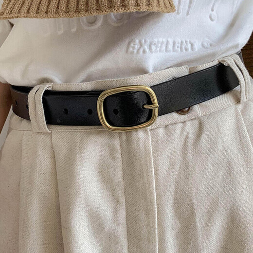 Cartelo Femme pour la ceinture coréenne de style coréen jupe décorative et pantalon décontracté simple épingle polyvalente boucle noire d'anniversaire 520 cadeau
