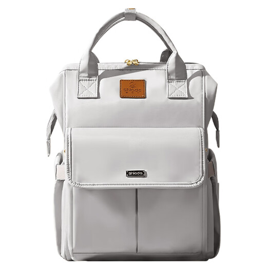 Xin'an Dai Mama -Tasche, mütterliche und Babymilch Rücken Schulter Multifunktional großer Kapazität Mama Baby Baby Baby Mode Handtasche Rucksack - Grau