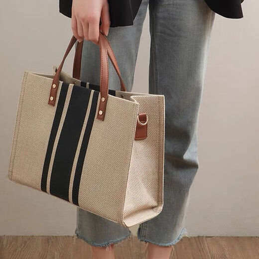 Jieer Bag New Style 2023 Bag Bag Women's Portable Summer Gran capacidad Mommy Canvas Linen Crossbody Single Shoulder Bag 9930