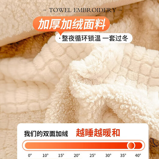Muji Thickened Milk Fleece Four-Piece Set for Winter Double-Side Coral Fleece Bedding Cover Double 1.5/1.8m Bedding
