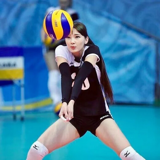 
Aiqisen volleyball uniform set for men and women custom volleyball competition team uniform quick-drying professional air volleyball sports training uniform custom A831-women-Black Blue L