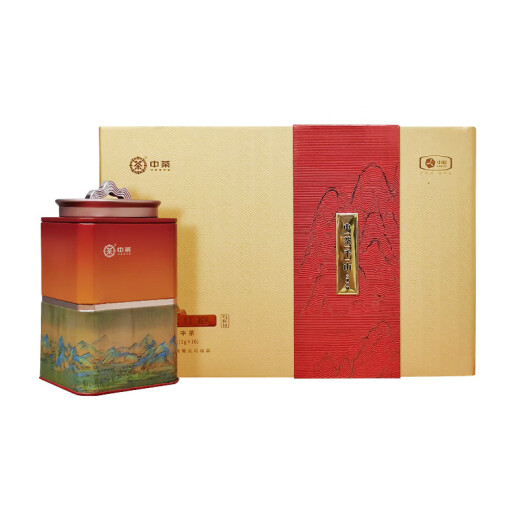 中茶茶叶乌龙茶福建武夷山大红袍岩茶节日送礼茶叶礼盒千山系列 180g*1盒