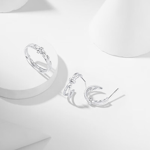 Chao Acer PT950 Platinum Earrings Birthday Gift for Women Priced to Jane EEP40000524 One pair is about 2.55g