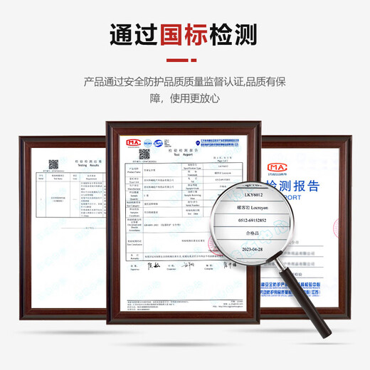 Luokeyan five-point safety belt, high-altitude working safety rope, full-body anti-fall national standard, double small hook 1.8m buffer bag, Beijing warehouse flash delivery