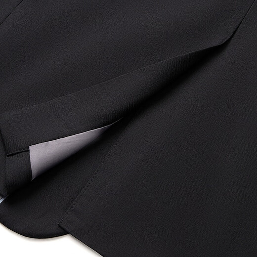 Siete marcas de la marca 25 hombres de primavera y verano ropa formal Formal fácil de hacer entrevista de collar plano chaqueta de traje 126JC70760 Negro 48 B