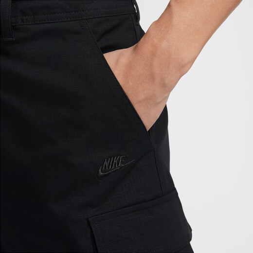 耐克（NIKE）官方男子梭织工装短裤夏季新款机能风休闲轻便 FN3518 010黑/黑 32