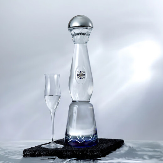 寰盛洋酒Clase Azul 克斯阿苏尔银金陈年龙舌兰特其拉 墨西哥进口 银色Plata 750mL 1瓶