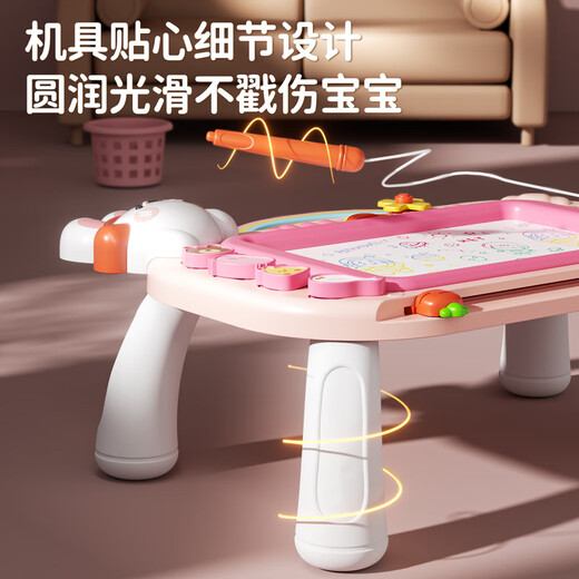 Huangen Children's Magnetic Painting Baby Magnetic Erasable DIY Painting Graffiti Writing Palette Toy Gift 1-3 Years 4-6
