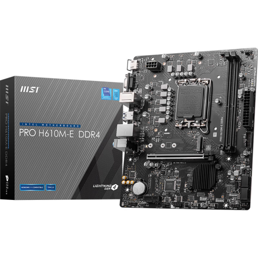 MSI (MSI) 12/13/14a generación Conjunto de placa base CPU I3 13100F 14100F 12100F Tabletas dispersas Pro H610M-E DDR4 12a generación I3-12100F Tabletas dispersas [tres años de seguro de tienda]