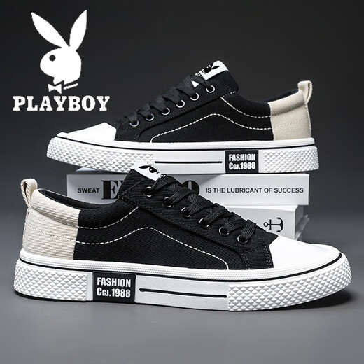 Playboy Tolevas Chaussures hommes 2025 Nouveau été des chaussures de tissu décontractées respirantes à la mode