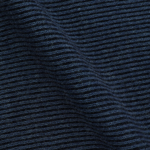 AQUASCUTUM/Yager Lion Dandong Men's Round Neck Long Sleeve Warm Wool Sweater Q4867EI1A1 Medium Blue/37 L