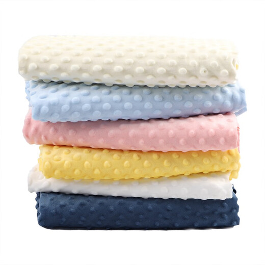 YWZR bean blanket cloth type a bean fleece cloth baby type a soothing blanket bedding cover blanket children baby handmade wool beige 1.6 meters wide half meter price