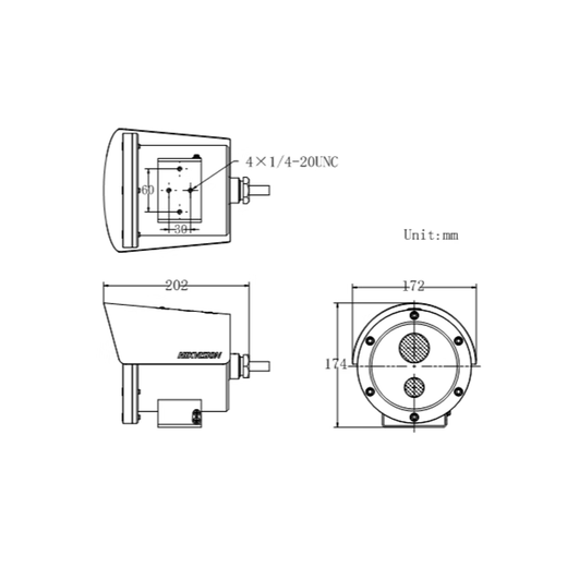 Hikvision DS-2XE6227FWD-L(S) 2 million explosion-proof full color cylinder network camera DS-2 DS-2XE6227FWD-L (with bracket hose) 1080px4mm