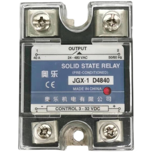 JPHZNBCHCKC单相固态继电器SSR-40DA(40A)散热器直流控交流JGX1-D4840 JGX1-D4840