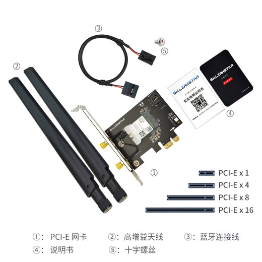 GxlinkstarWiFi7 Tarjeta de red inalámbrica PCI-E BE200/AX210/AX200 juego de deportes electrónicos 5G Gigabit Bluetooth dos en uno computadora de escritorio estable y de alto rendimiento Receptor WiFi 7260 tarjeta de red PCI-E de doble banda 1200M