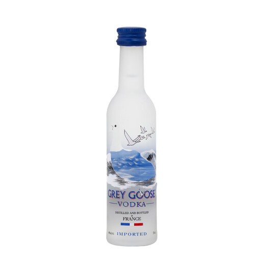 野格 洋酒 威士忌 朗姆酒伏特加小瓶酒版鸡尾酒便利店调配基酒 法国灰雁伏特加50ml*4瓶