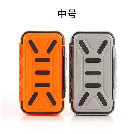 Baichao fishing storage box accessories box multi-functional fishing gear fishing gear rock fishing accessories box Luya fishing size accessories large (gray)