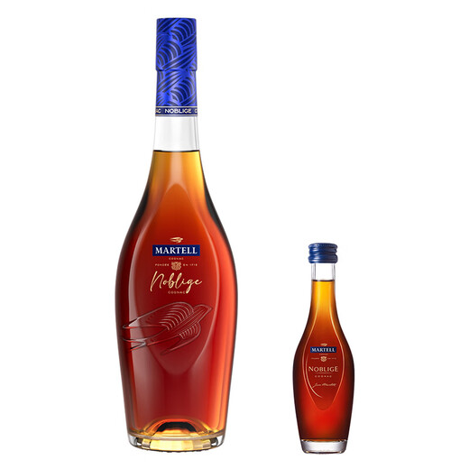 马爹利（Martell）名士VSOP 干邑白兰地 洋酒 法国进口 送礼佳选 名士500ml 1瓶+名士 50mL 1瓶