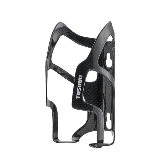 Captain Tas bicycle carbon fiber water bottle holder ultra-light water cup holder road mountain bike one-piece riding water bottle holder black carbon fiber