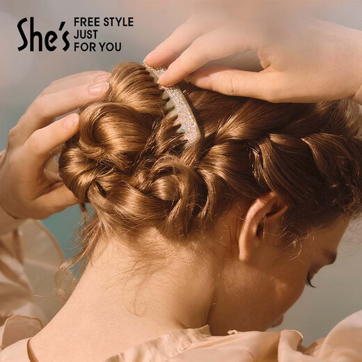 She s Akiko Monet impression acetate plate bright comb multi-tooth hair comb broken hairpin hair accessories headdress birthday gift light emerald green D0