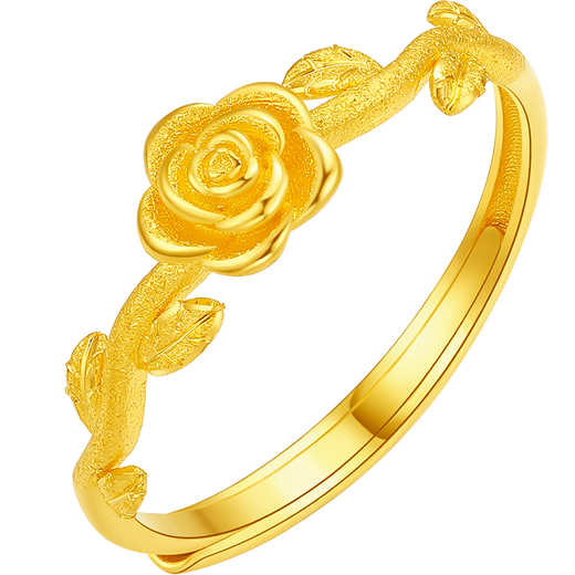 Saturday Fu 5G Craftsmanship Confession Rose Gold Ring Girl Birthday Gift Price A0113011 Live Mouth No. 14 Approximately 2.23g