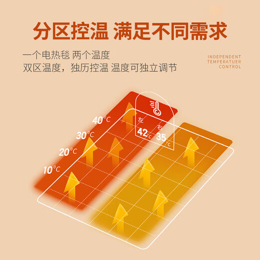 彩阳电热毯单双人宿舍电褥子水晶绒加厚小型自动断电除螨1.8*1.2m绿