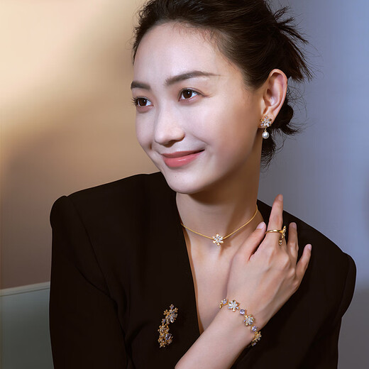 Fellala original design Liuguang Yingxue series simple and atmospheric fashion trend high-end necklace gift necklace