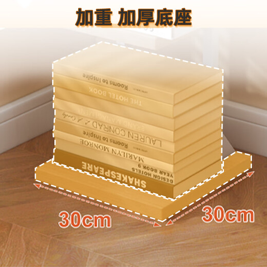 Anya invisible bookshelf floor-to-ceiling wall-mounted living room corner shelf sandwich small narrow book storage rack 6 layers