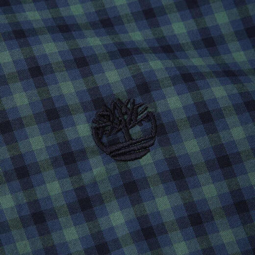 添柏岚（Timberland）2024年男子AF Stretch Poplin Gingham Shirt衬衫 A691K-B68 S