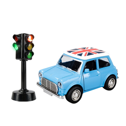 ONEVAN voice traffic light toy car children's alloy toy car boy early education traffic light teaching aid model sound and light lane traffic light