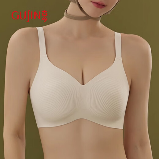 古今（GUJIN）全罩杯超薄款软支撑大胸显小内衣女无钢圈收副乳防下垂大码文胸罩