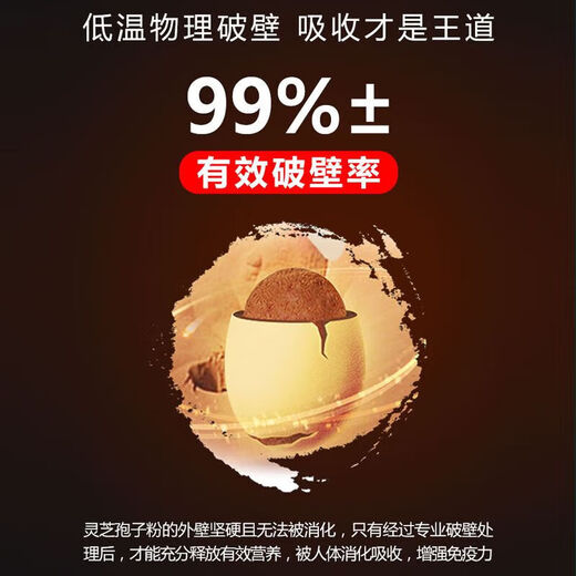 
Peshenyuan Ganoderma lucidum spore powder, spore powder, broken wall spore powder, enhance immunity, broken wall spore powder capsule, visiting diseases for adults, middle-aged and elderly people, give gifts tonics 2 bottles*60 capsules