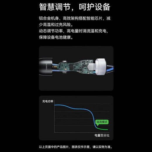 Huawei original 25W super fast charging car charger p50mate4030pro Honor 70 Apple car charger universal 10V2.5A dual hole fast charging + 3A line