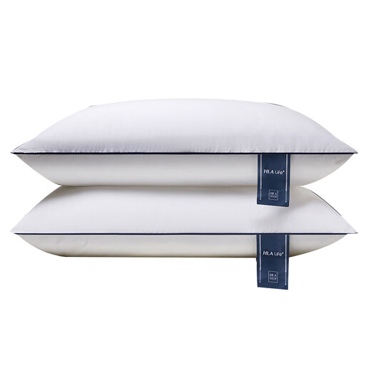 Heilan House (HLA) pillow, 100% cotton fabric, washable fiber pillow, dormitory student cervical vertebra pillow to aid sleep, five-star hotel pillow core, hot seller, skin-friendly pure cotton, single side