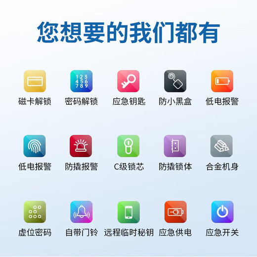 Weiheng fingerprint lock smart door lock B&B apartment password lock entry door smart lock anti-theft door electronic lock including installation