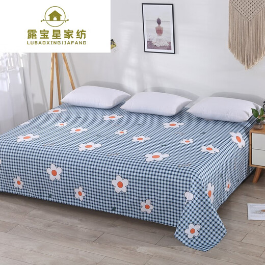 Lubaoxing (LUBAOXING) king-size kang bed sheets large size kang single 3-meter rural tatami bed sheet single piece soil kang widened purple rose blossom 3.5 meters x 2.3 meters