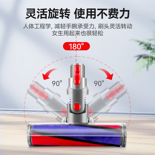 Wanchuang is suitable for Dyson Dyson vacuum cleaner accessories V7/V8/V10/V11/V15 suction head soft velvet floor brush mop head mop head Dyson suction head accessories