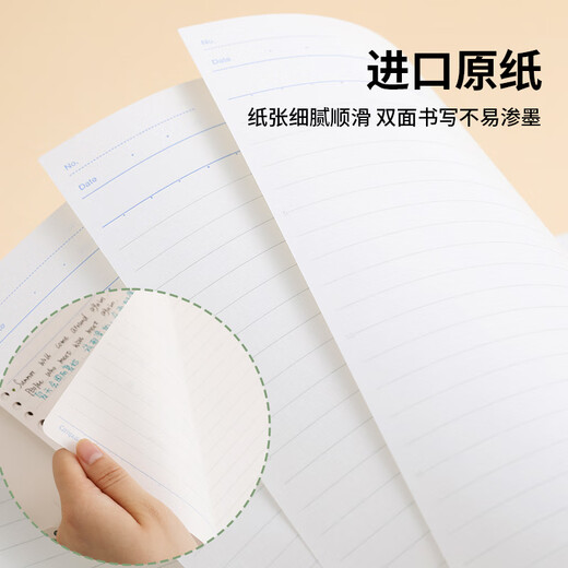 
Guoyu (KOKUYO) A5 loose leaf paper Campus loose leaf paper inner page 10mm horizontal line 50 sheets/book WCN-CLL3527