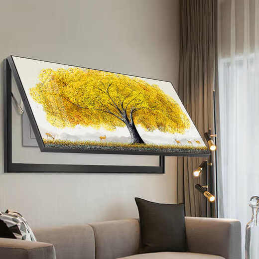 
Aohan Facai Tree Large Size Electric Meter Box Decoration Painting without Punching Electric Switch Box Distribution Box Cover Switch Box Large Hanging Painting JD14984 80*40cm (Cover 70*30) Black Frame of Lifting/Supporting Pole