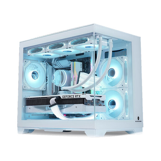 ASUS i5 14600K/U7 265K/AMD Ryzen 7800X3D/9800X3D cardless barebone system assembly computer DIY white desktop complete machine AI game console R7 9700X+32G 1TB cardless transition machine configuration four